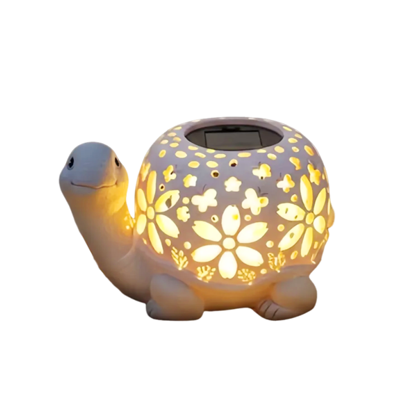 Turtle Glow Solar Garden Lantern