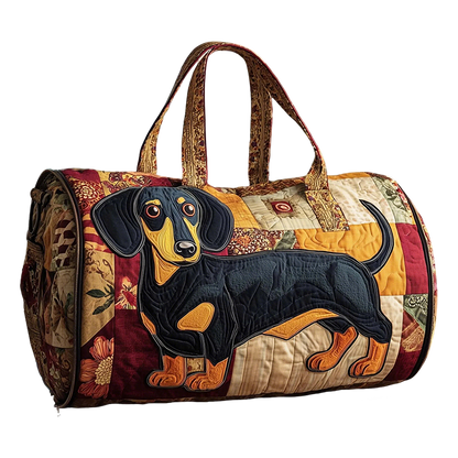 Patchwork Dog Cylindrical Bag