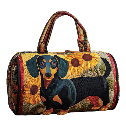 Patchwork Dog Cylindrical Bag