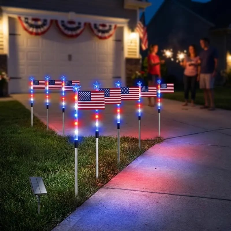 8-Piece Flag Light Set