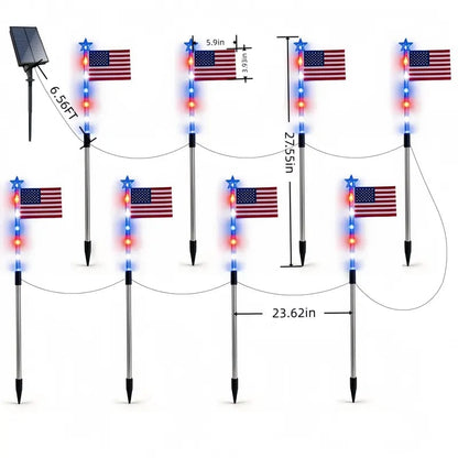 8-Piece Flag Light Set