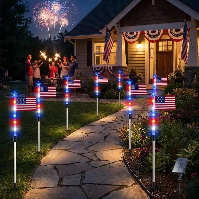 8-Piece Flag Light Set