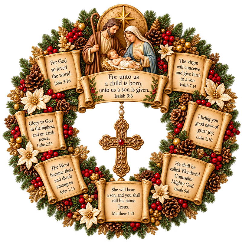 Hobelis™ Jesus Scripture Wreath