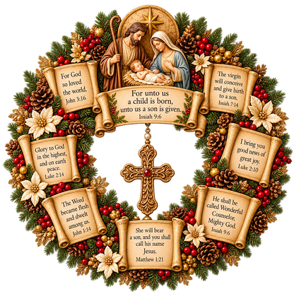 Hobelis™ Jesus Scripture Wreath