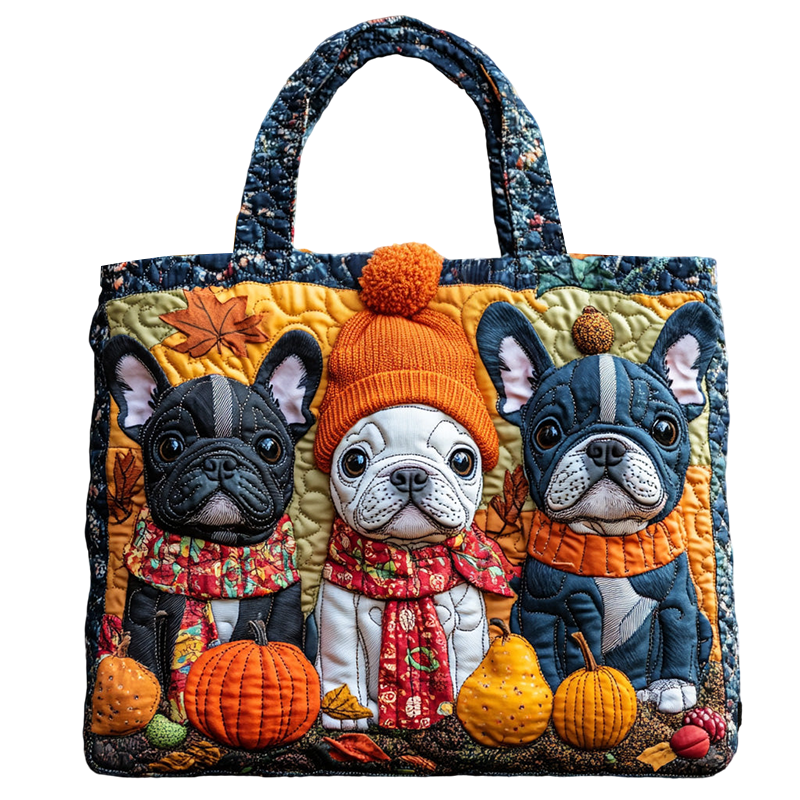 Animal Embroidered Tote Bag