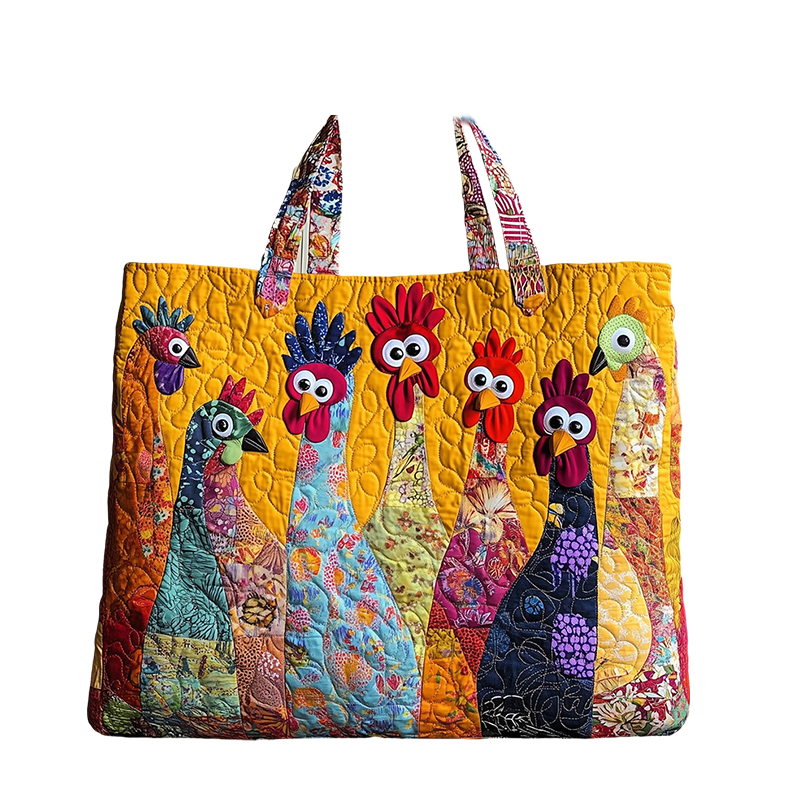 Animal Embroidered Tote Bag