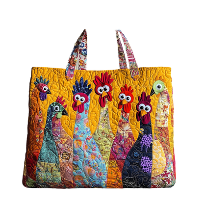 Animal Embroidered Tote Bag