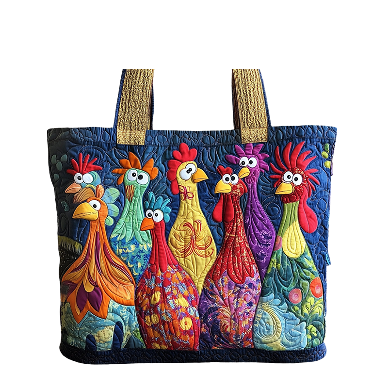 Animal Embroidered Tote Bag