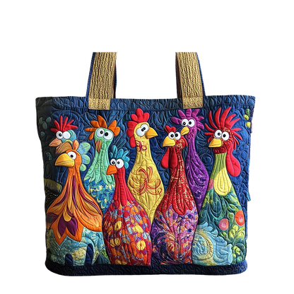 Animal Embroidered Tote Bag