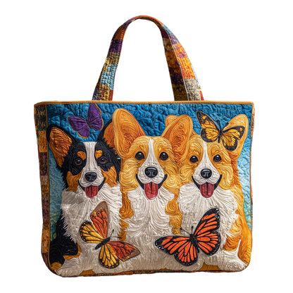 Animal Embroidered Tote Bag